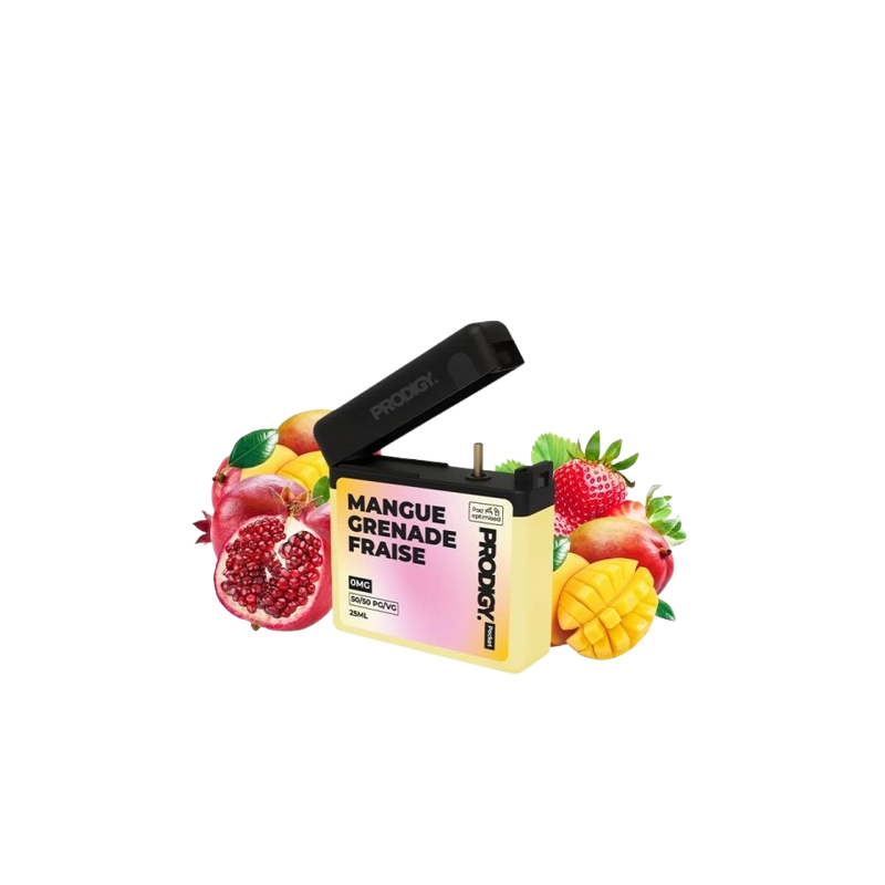 E-liquide Prodigy Pocket 25ml Mangue Grenade Fraise