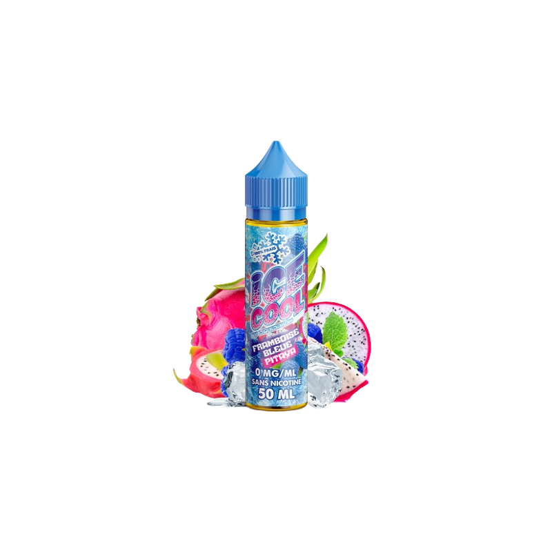 E-liquide Framboise Bleue Pitaya 50ml de la gamme Ice cool
