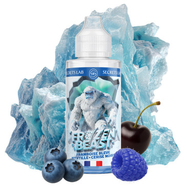 E-liquide Framboise bleue Myrtille Cerise noire 50ml de la marque Secret's LAb