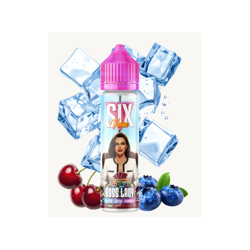 E-liquide Boss Lady 50ml de la gamme SIX Vape chez Klopina