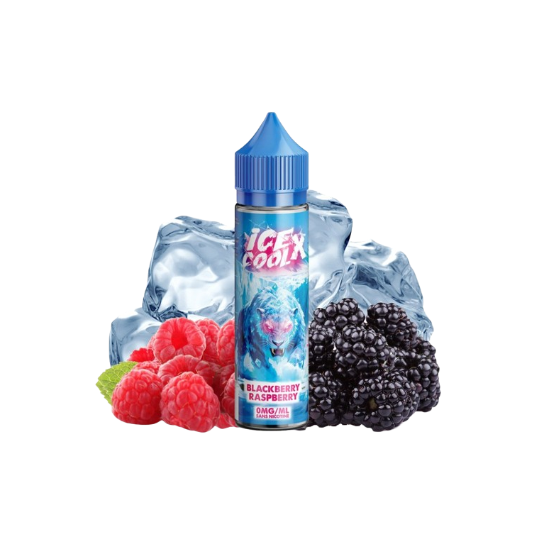 E-liquide Mûre Framboise 50ml de la gamme Ice cool X (Liquidarom)