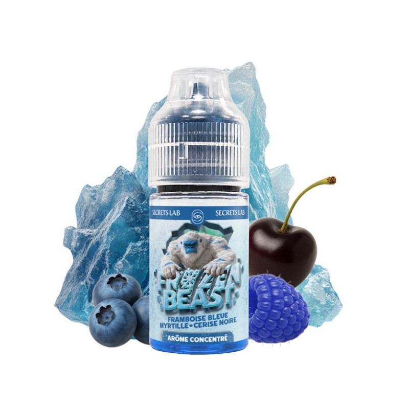 Concentré Frozen Beast Framboise Bleue Myrtille Cerise Noire 30ml de la marque Secret's Lab