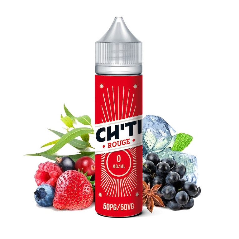 E-liquide Rouge 40ml de la marque Chti Liquid | 