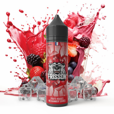 E-liquide Fruits Rouges Méchamment Givrée de la gamme Frisson chez Klopina.