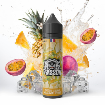E-liquide Passion Ananas Méchamment Givrée de la gamme Frisson chez Klopina