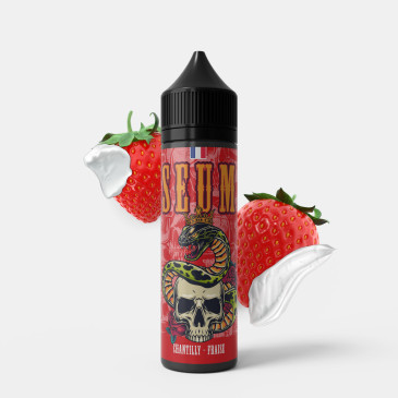 E-liquide Chantilly Fraise de la gamme Seum chez Klopina