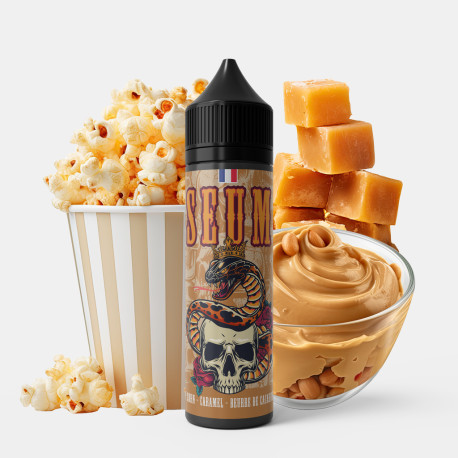 E-liquide Pop Corn Caramel Beurre de Cacahuète 50ml de la marque Hexagone