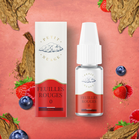 E-liquide Feuilles Rouges 10 ml de la marque Petit Nuage.mo