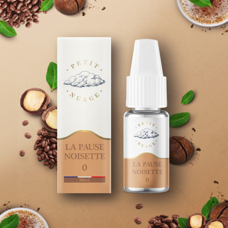E-liquide La pause noisette 10 ml de la marque Petit Nuage.mo