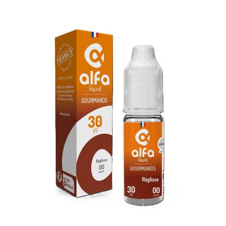 E-liquide Reglisse de la marque Alfaliquid