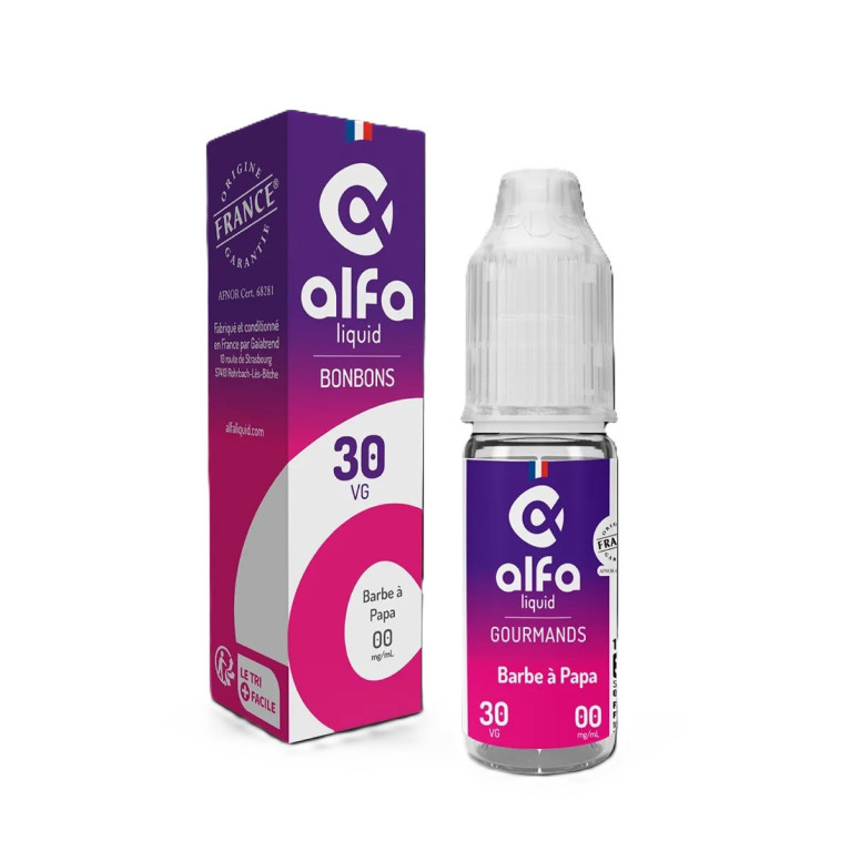 E-liquide Barbe à Papa de la marque Alfaliquid chez Klopina