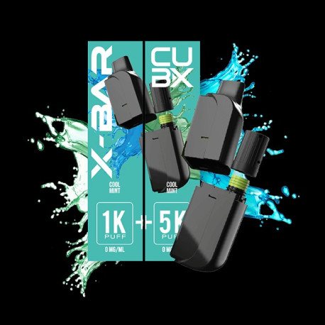 Cartouche Menthe Fraîche pour pod CUB-X de la marque X-BAR