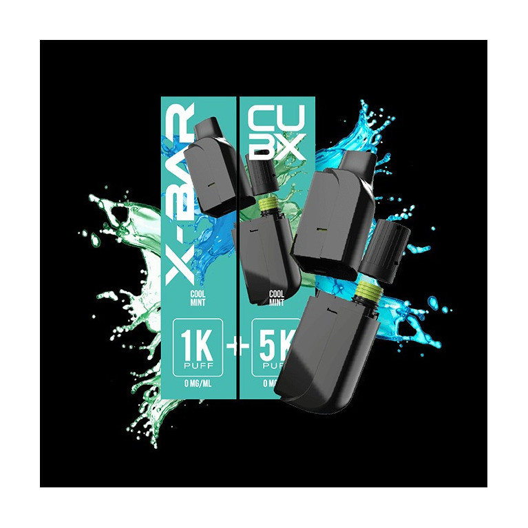 Cartouche Menthe Fraîche pour pod CUB-X de la marque X-BAR