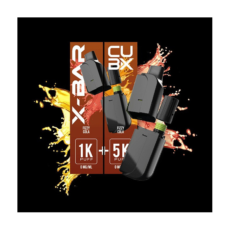 Cartouche Fizzy Cola pour pod CUB-X de la marque X-BAR