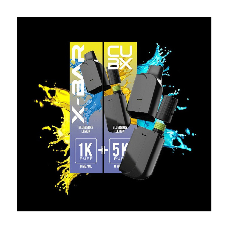 Cartouche Myrtille Citron pour pod CUB-X de la marque X-BAR