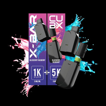 Cartouche Myrtille Framboise pour pod CUB-X de la marque X-BAR