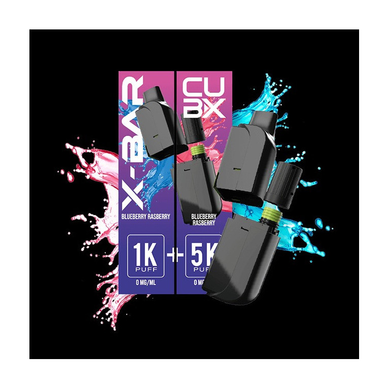 Cartouche Myrtille Framboise pour pod CUB-X de la marque X-BAR