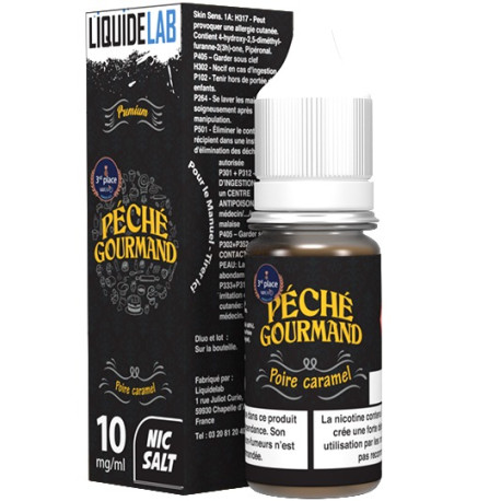 E-liquide Poire Caramel Salt de la marque Liquidelab