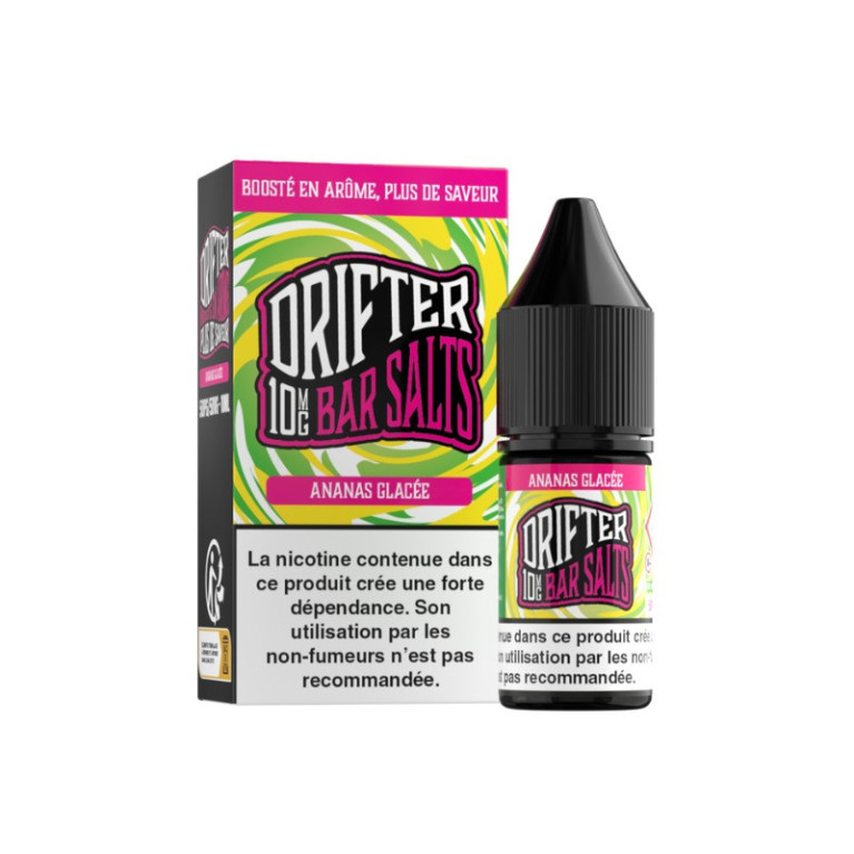 E-liquide Ananas Glacée Salt de la marque Bar Salts Drifter | Fruité et savoureux
