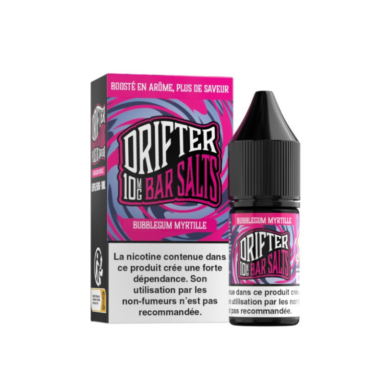 E-liquide Bubble Gum Myrtille Salt de la marque Bar Salts Drifter | Fruité et savoureux