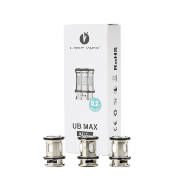 Lot de 3 Résistances UB MAX de la marque Lost Vape chez Klopina