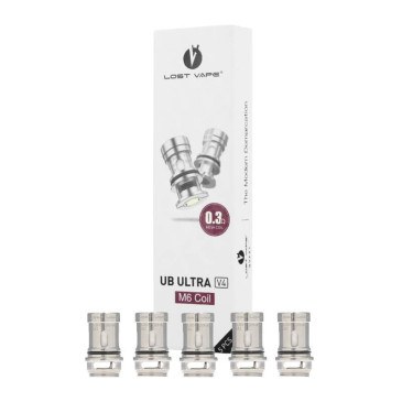 Lot de 5 Résistances UB Ultra de la marque LOST VAPE