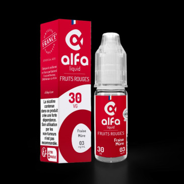 E-liquide Fraise Mûre de la marque Alfaliquid | Un fruitée chez Klopina
