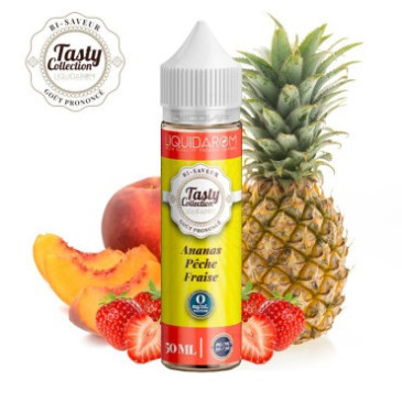 E-liquide Ananas Pêche Fraise de la gamme Tasty Collection chez Klopina