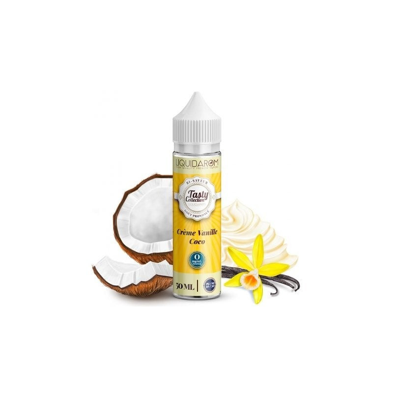 E-liquide Crème Coco Vanille de la gamme Tasty Collection chez Klopina