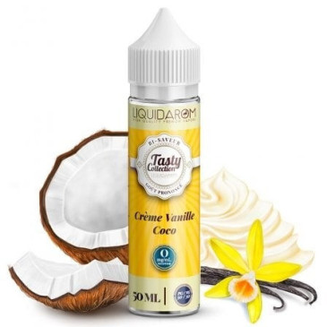 E-liquide Crème Coco Vanille de la gamme Tasty Collection chez Klopina