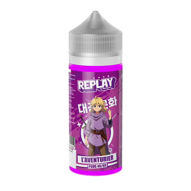 E-liquide L'Aventurier 100ml de la gamme Replay