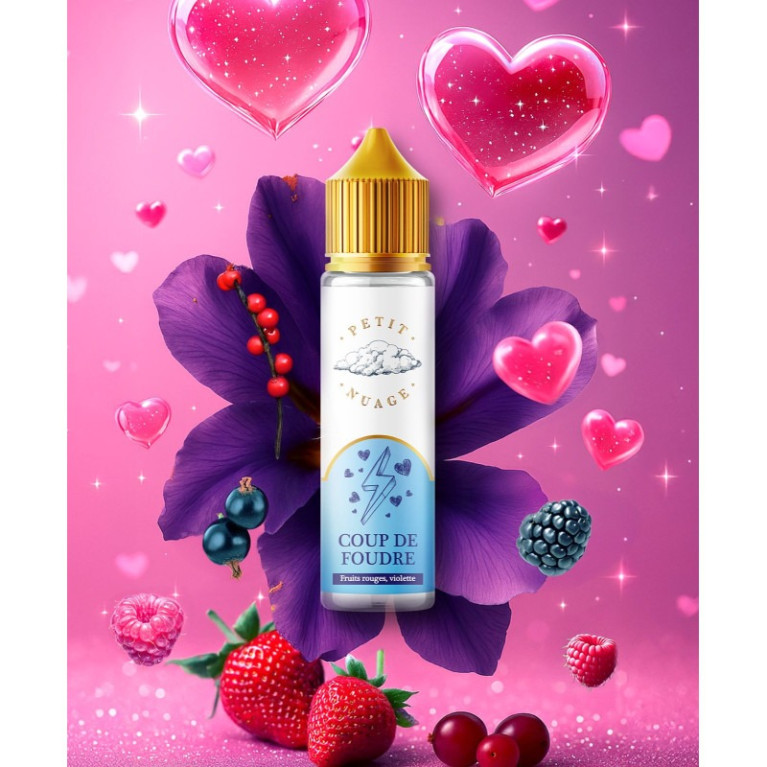 E-liquide Coup de Foudre de la gamme Petit Nuage chez Klopina