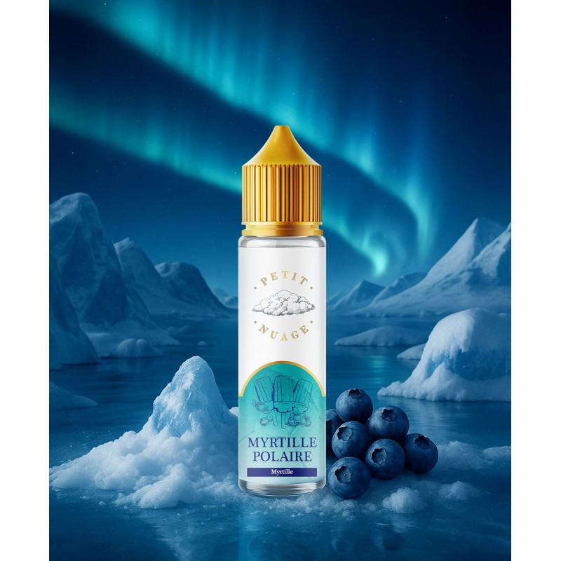 E-liquide Myrtille Polaire de la gamme Petit Nuage chez Klopina