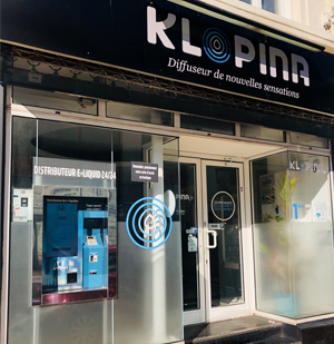 Façade du magasin Klopina à Calais